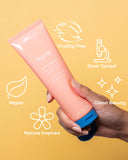 Nuria Defend Gentle Exfoliator - Certifications: Cruelty Free, Derm Tested, Clean Beauty, Nature Inspired, Vegan