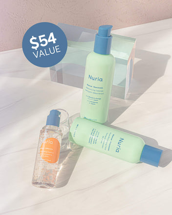 Rescue Toner, Rescue Cleanser, Defend Essence, $54 value